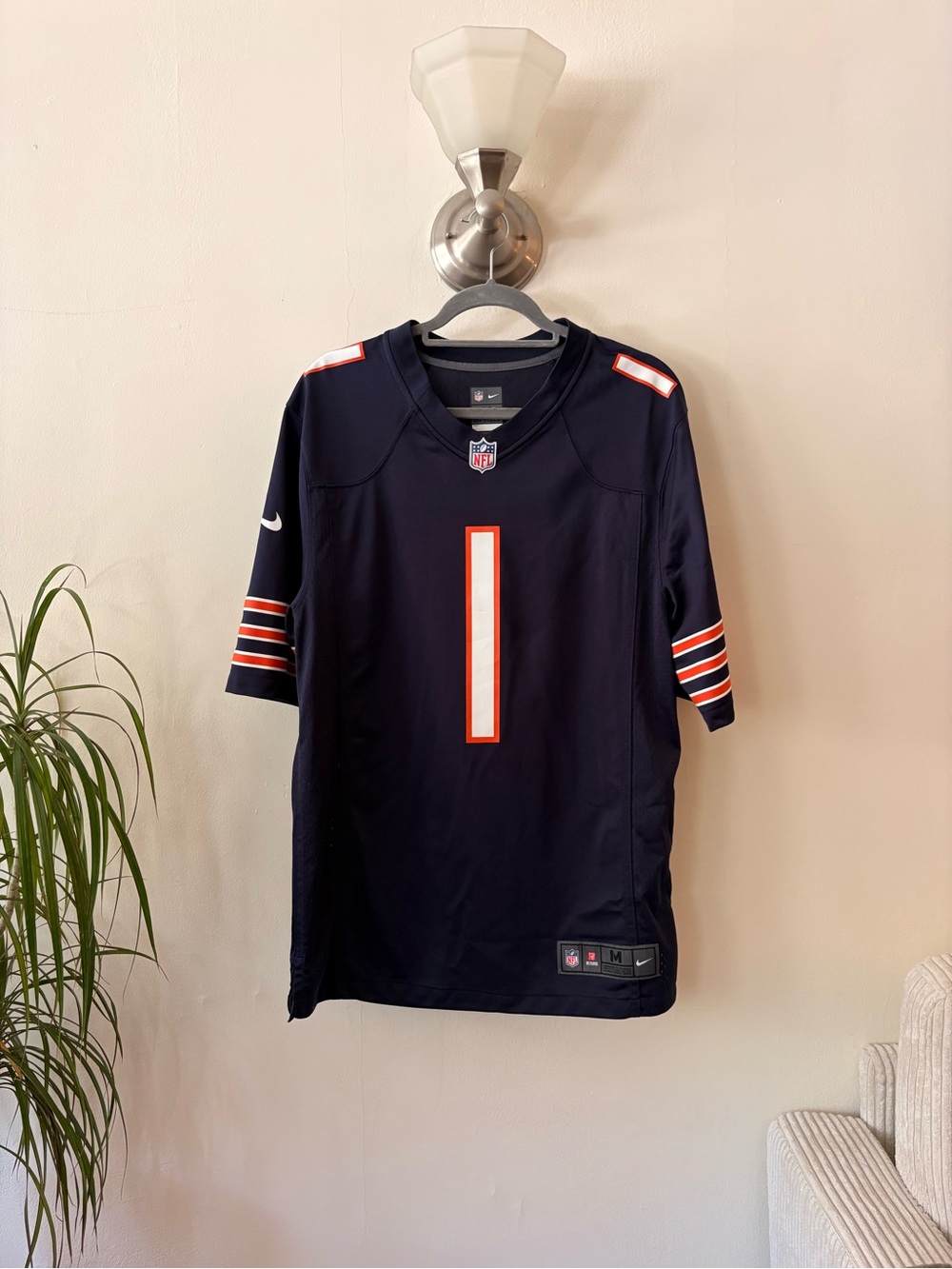 NFL Chicago Bears Navy On-Field Nike Football Jersey 1 - Fields